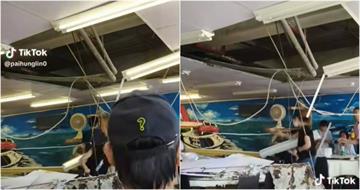 竹圍漁港餐廳午餐時段「天花板崩塌」　老闆霸氣宣布：全場免單