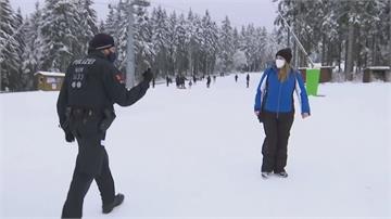 武肺疫情沒在怕 德國人搶擠滑雪勝地大塞車