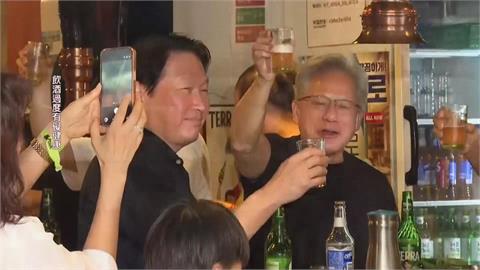 韓版兆元宴登場　黃仁勳偕南韓CEO們大啖五花肉