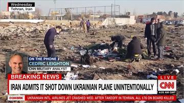 稱烏克蘭航空飛向軍事敏感區 伊朗坦承誤擊墜毀