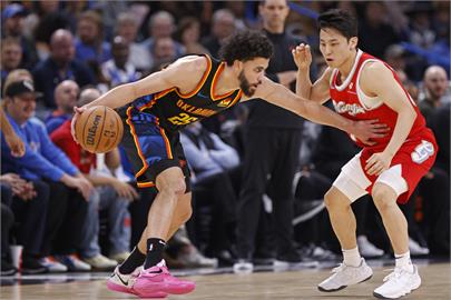 NBA(影)／河村勇輝回灰熊出賽得分上雙僅投丟1球　獲雷霆一哥SGA大讚