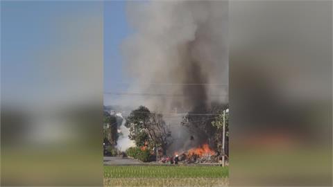 芬園廢棄物火警休旅車被燒熔　溪湖民宅竄火百歲人瑞葬火窟