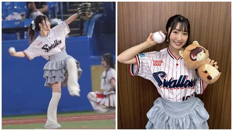 棒球(影)／可愛到霸氣！人氣美女聲優飆「無落地好球」　網喊：這姿勢專業級