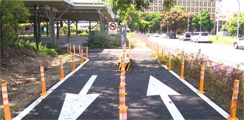 烏龍工程？停車場疑沒設車道　勤益科大回應了