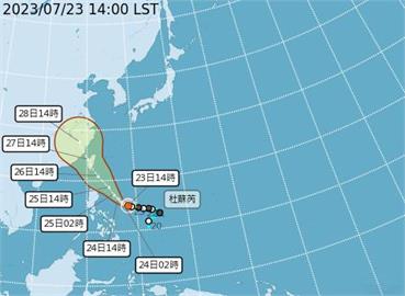 快新聞／杜蘇芮不排除變強颱！　「這2天」影響最劇烈降雨恐達豪雨以上