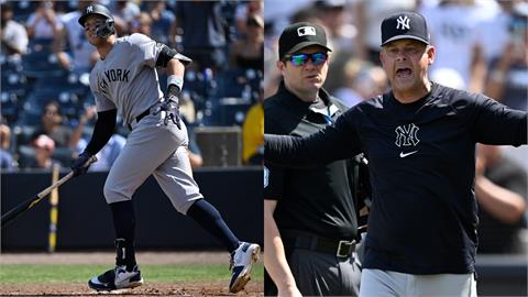 MLB(影)／洋基「法官」開轟被裁判沒收！主帥布恩大爆氣遭驅逐出場