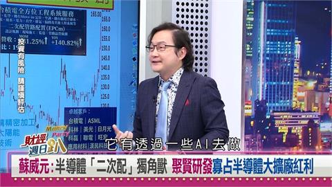 財經週日趴(影)／蘇威元：半導體二次配獨角獸聚賢研發 寡占半導體大擴廠紅利