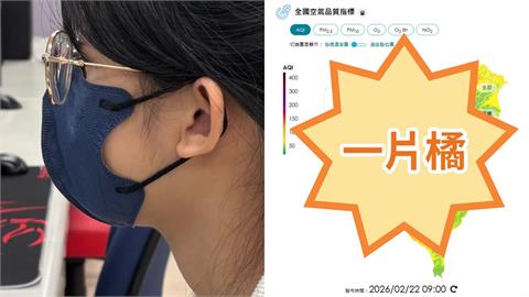 收假日高溫飆30度「口罩快戴好」！中部「PM2.5破百」連3天亮橘燈
