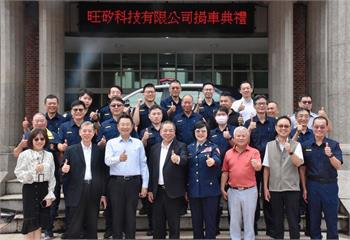 旺矽科技贈車回饋新竹警方　宣介慈頒感謝狀表達肯定