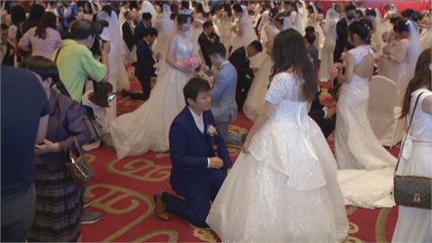 中華電信辦集團結婚　88對新人收一萬元紅包