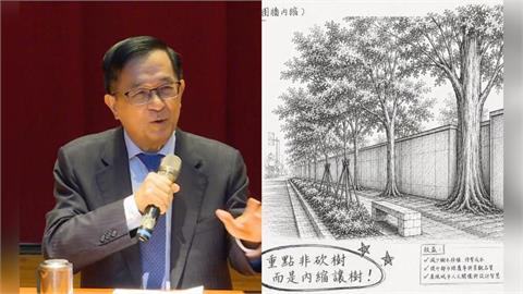 北市砍樹爆爭議！陳水扁昔首創「空間解嚴」拆牆讓樹：總統官邸圍牆沒比老樹重要