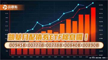 凱基5檔月配債券ETF同日除息！配息金額一次看　想領息最晚這天買
