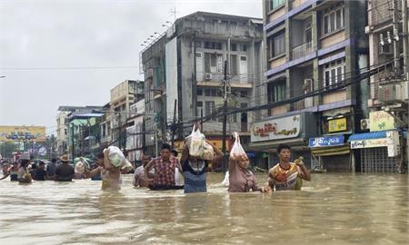 暴雨襲擊緬甸大淹水　逾1萬4000人流離失所