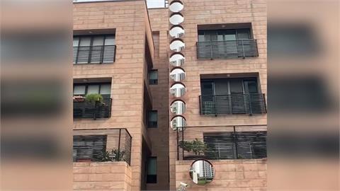 快新聞/風水考量擋煞?台南豪宅外牆連掛10面反光鏡 市府這樣說