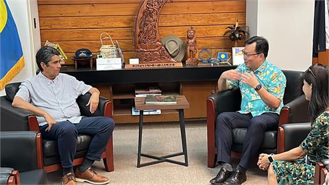 體育署長鄭世忠出訪帛琉  與帛琉總統惠恕仁會談交流