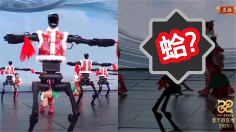 央視春晚「機器人耍雜技熱舞」翻車！舞者「攙扶下台」自家人也看傻：牽奶奶