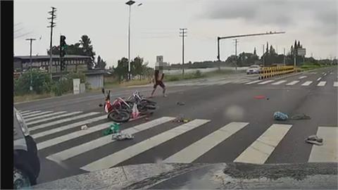 中國警車闖紅燈撞機車　涉肇逃影片流出網炸鍋