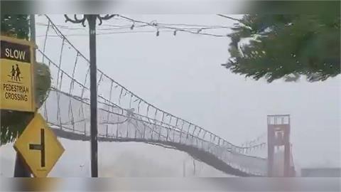 快新聞/鳳凰強襲菲律賓!瞬間陣風飆230公里 吊橋狂晃影片曝光