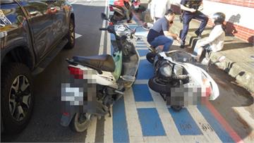 【有片】61歲女騎士突切車道釀意外 小客車閃避不及驚險擦撞