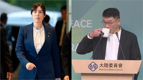 小野田紀美淡定喝水「下秒KO親中記者」！台人嗨封「日版梁文傑」本尊認證了