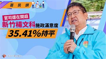 菱民調／官司還在開庭　新竹楊文科施政滿意度35.41%持平