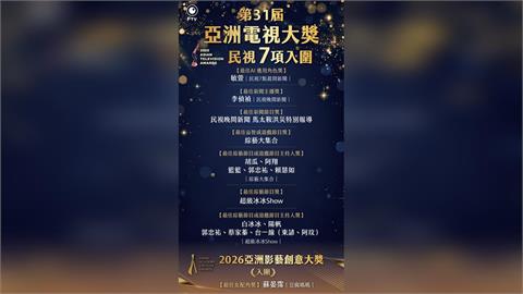二個亞洲最大國際獎民視風光入圍八項！閃耀國際被世界看見
