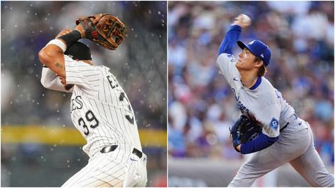 MLB(影)／天公疼道奇！「大雨BUG」降臨全場傻眼　山本由伸突獲勝投資格