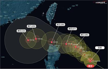 快新聞／中颱銀杏卡「鞍型場」有1天左右慢行　氣象粉專分析：3地區防強降雨