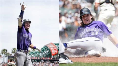MLB(影)／結局大反轉！他賺到「首局首打席場內轟」　落磯快腿創大聯盟近百年紀錄