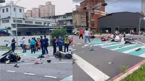 三峽車禍78歲駕駛昏迷急救！10逾名學童「躺地緊急CPR」畫面曝
