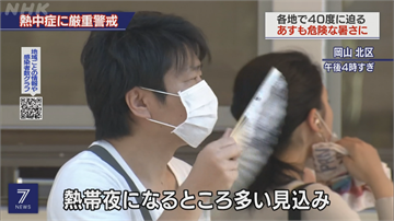日本高溫近攝氏40度 東京92人熱衰竭送醫