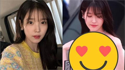 IU「低胸禮服」辣登百想紅毯！「肩帶滑落」洩超有料線條2千萬粉瘋看