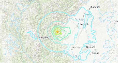 中國四川規模5.9地震　震源深度10公里