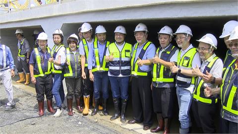 全國罕見！塭仔圳「四孔排水箱涵」首曝光　打造承洪韌性新城市