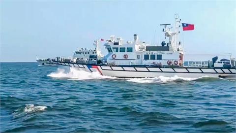 快新聞／中國海警無下限！4船假裝「執法巡查」硬闖台海　海巡人員開嗆驅離