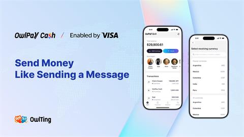 奧丁丁與 Visa 合作推出「OwlPay Cash」　瞄準美國全球跨境匯款市場