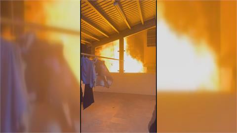 屏東九江街驚傳"氣爆"大火   57歲屋主燒傷自行逃出