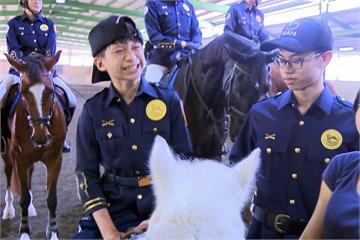 馬術營開課 特教班學生擔任一日騎警