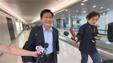 快新聞／部長辛苦了！突破中共封鎖訪史抵台　林佳龍：克服萬難完成總統交付任務