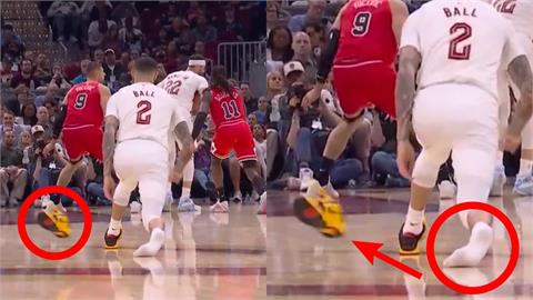 NBA(影)／「球哥」熱身賽投完三分「噴球鞋」　網直呼：球鞋救了他的阿基里斯腱