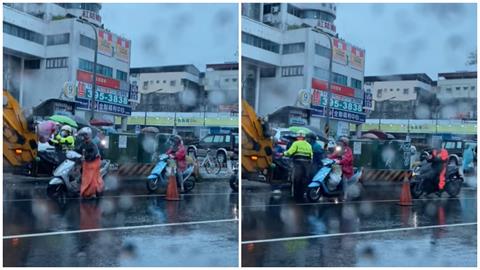 民眾騎車「排隊丟垃圾」動作超療癒　眾人一看全鼓掌：根本台灣奇蹟