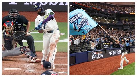 MLB(影)／生涯季後賽首轟來得正是時候！光芒年輕三壘重砲手終於一吐悶氣炒熱氣氛
