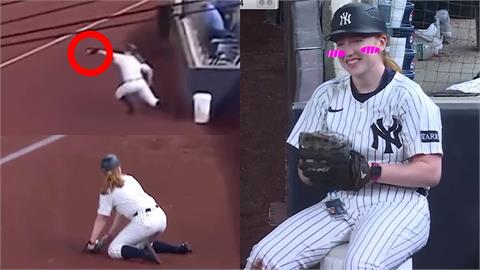 MLB(影)／洋基球僮妹妹超神接殺！藍鳥球星「掌聲停不住」、網回：跟Volpe換