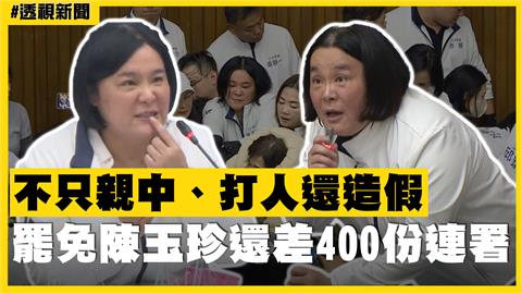 透視新聞／不只親中、打人還造假　罷免陳玉珍還差400份連署
