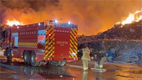 快新聞／烈焰沖天！台南後壁垃圾場暗夜起火　煉獄景象曝光了