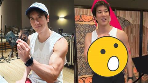 50歲王力宏突在健身房掀吊嘎！「一大片肉色」猛露出…5分鐘狂操片曝光