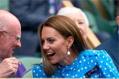 溫布頓場邊最美風景　英國王妃凱特豐富「表情包」成嬌點！　