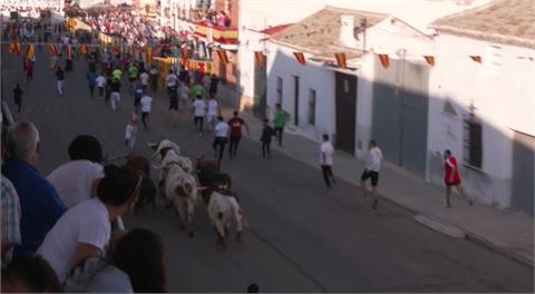 900人跑給10頭牛追 奔牛節在疫情後首度復辦