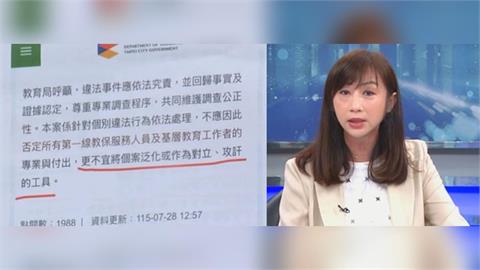 北市兒虐頻傳「教育局幫蔣萬安消毒」？新聞稿1行字惹怒議員！