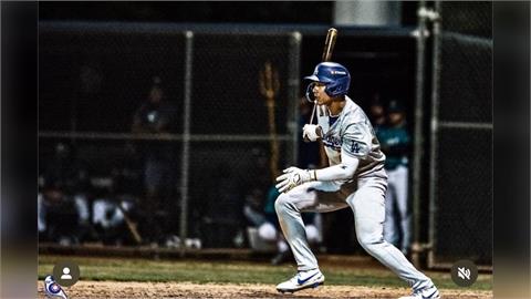 MiLB(影)／道奇「台灣新星」柯敬賢敲三壘安打！連6場安打手感燙離生涯紀錄M3